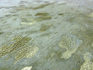 Homeroots 6 Ft Gold Devore Brindled Cowhide Rug Gold Devore Cowhide 334407