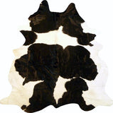 Homeroots 6 Ft Holstein Brindled Cowhide Rug Holstein Cowhide 334409