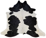 Homeroots 6 Ft Holstein Brindled Cowhide Rug Holstein Cowhide 334409