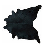 Homeroots 6 Ft Natural Black Brindled Cowhide Rug Natural Black Cowhide 334411