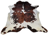 Homeroots 6 Ft Tri-colored Brindled Cowhide Rug Tri,Colored Cowhide 334412