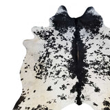 Homeroots 6 Ft Black And White Brindled Cowhide Rug Black And White Cowhide 334415