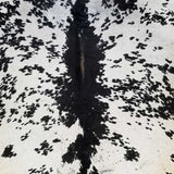 Homeroots 6 Ft Black And White Brindled Cowhide Rug Black And White Cowhide 334415