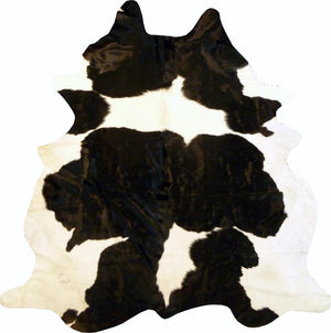 Homeroots 6.5 Ft  Holstein Brindled Cowhide Rug Holstein Cowhide 334421