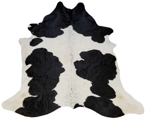 Homeroots 6.5 Ft  Holstein Brindled Cowhide Rug Holstein Cowhide 334421