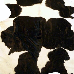 HomeRoots 6' Handmade Cowhide Area Rug - Rustic Elegance, Unique Texture, Durable Design for Any Space Holstein 334421