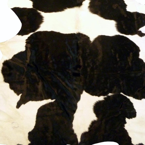 HomeRoots 6' Handmade Cowhide Area Rug - Rustic Elegance, Unique Texture, Durable Design for Any Space Holstein 334421