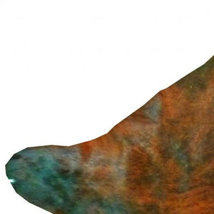 HomeRoots 6' Handmade Cowhide Area Rug - Rustic Elegance, Unique Texture, Durable Design for Any Space Tri-colored 334423