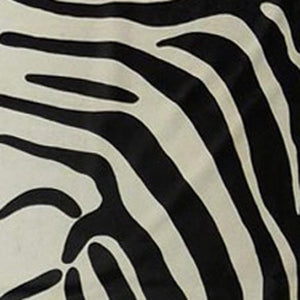 HomeRoots 6' X 7' Red Cowhide Handmade Area Rug - Luxurious Texture, Unique Craftsmanship for Any Space Black and White 334430