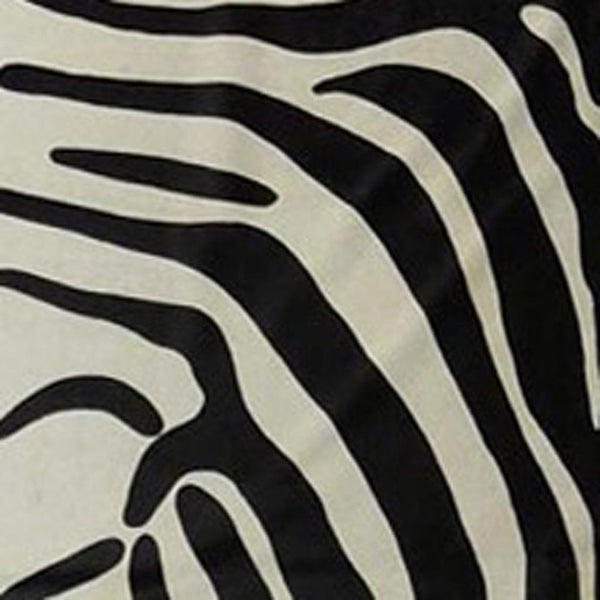 HomeRoots 6' X 7' Red Cowhide Handmade Area Rug - Luxurious Texture, Unique Craftsmanship for Any Space Black and White 334430