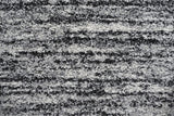 Sams International Granada Carminia Machine Made Polypropylene Stripe Shag Rug Ivory, Gray, Charcoal 7' 10" x 10' 10"