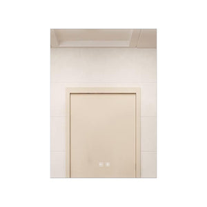 English Elm Vellum Frameless Led Backlit Vanity Mirror with Defogger for Modern Bathrooms B2731P478336