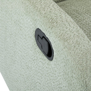 English Elm 360 Swivel Glider Recliner with Solid Wood Base Contemporary Upholstered Lounge Chair Light Green N771P363407L