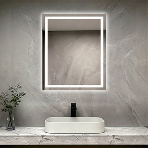 English Elm 30" X 36" Led Vanity Mirror Dimmable Anti-fog Dual Lit Frameless Bathroom Wall Mount W1920P493134