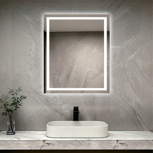 English Elm 30" X 36" Led Vanity Mirror Dimmable Anti-fog Dual Lit Frameless Bathroom Wall Mount W1920P493134