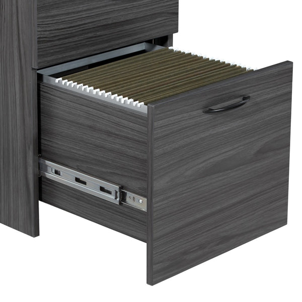 OSP Home Furnishings Napa Mobile Pedestal Cabinet with Locking Casters for Office or Break Room Use Bbf NAP-85-SGW