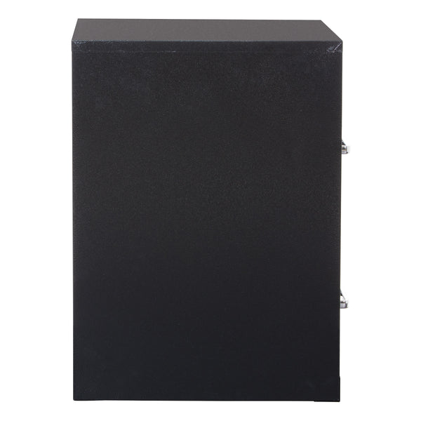 OSP Home Furnishings Metal File Cabinet Black