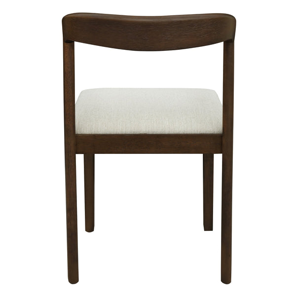 English Elm Christopher Knight Home® - Solid Rubber Wood Dining Chairs Set Of 2 - Walnut & Beige - Stylish Comfort For Modern Dining Spaces N771P292085T