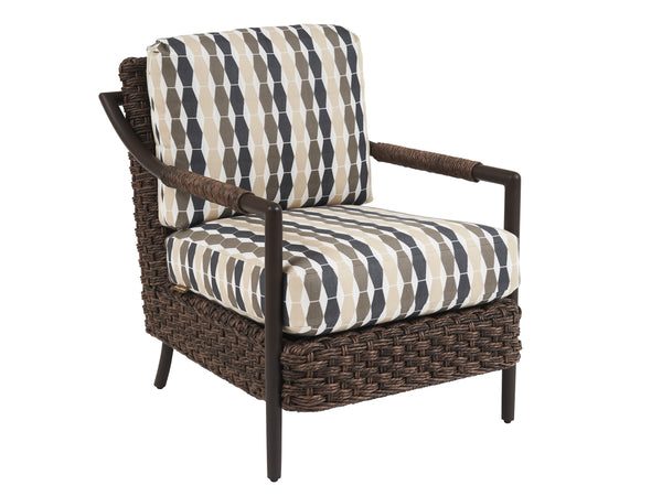 Lexington Tommy Bahama Outdoor 3350-09-40 Kilimanjaro Occasional Chair - Artisan Crafted With Woven Wicker And Teak Finish  Wood 3350-09-40