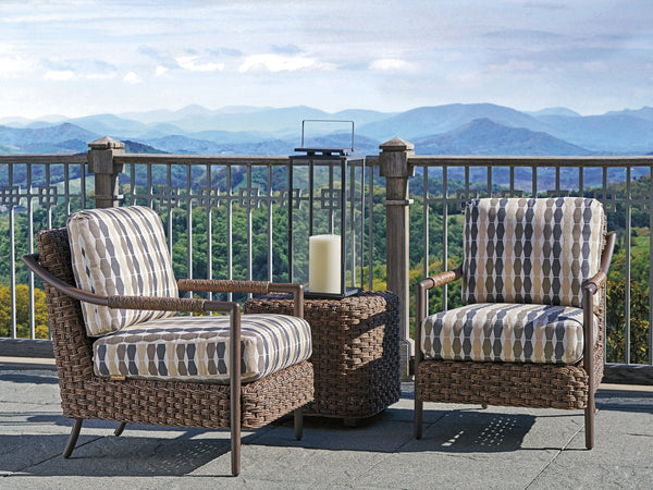 Lexington Tommy Bahama Outdoor 3350-09-40 Kilimanjaro Occasional Chair - Artisan Crafted With Woven Wicker And Teak Finish  Wood 3350-09-40