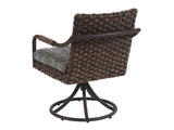 Lexington Tommy Bahama Outdoor 3350-13sr-40 Swivel Rocker Dining Chair - Artisan Crafted With All-weather Wicker & Teak Elegance  Wood 3350-13sr-40