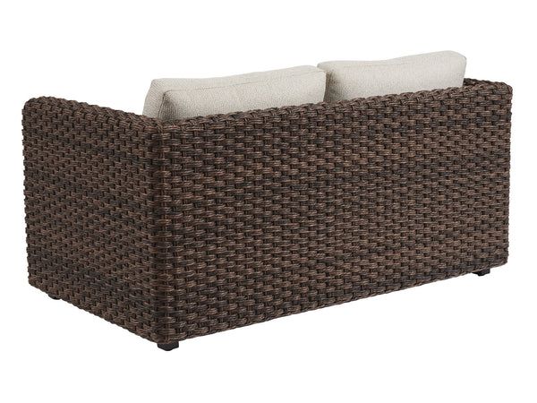Lexington Tommy Bahama Outdoor 3350-22-40 Love Seat - Elegant Artisan Craftsmanship With All-weather Wicker & Teak For Outdoor Luxury  Wood 3350-22-40