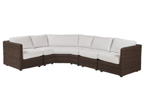 Lexington Tommy Bahama Outdoor 3350-50s-40 Sectional Sofa – Artisan-crafted Design, All-weather Wicker, And Sustainable Teak Finish  Wood 3350-50s-40