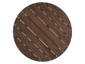 Lexington Tommy Bahama Outdoor 3350-943 Enchanting Round Cocktail Table With Artisan Teak Top And Stylish Woven Wicker Design  Wood 3350-943