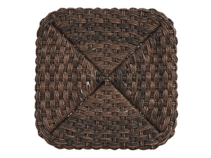 Lexington Tommy Bahama Outdoor 3350-944 Small Ottoman – Artisan-crafted Woven Design With Teak Top & Versatile Seating Solutions  Wood 3350-944