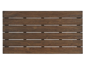 Lexington Tommy Bahama Outdoor 3350-947 Kilimanjaro Rectangular Cocktail Table With Artisan Design And All-weather Wicker Finish  Wood 3350-947