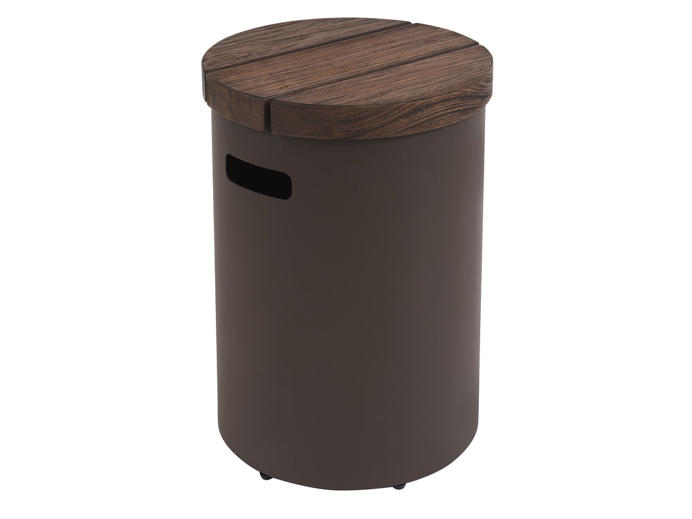 Lexington Tommy Bahama Outdoor 3350-950 Round Table – Artisan-crafted Teak Top With All-weather Wicker, Perfect For Outdoor Elegance  Wood 3350-950