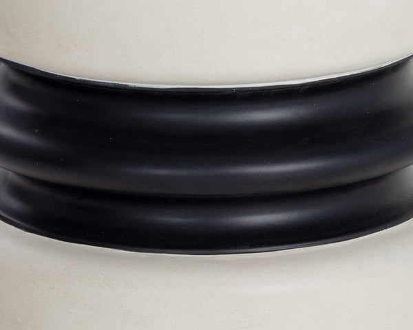 Sunpan Sumie End Table - Stunning Contemporary Two-Tone Design with Unique Sculpted Middle Crafted from Concrete