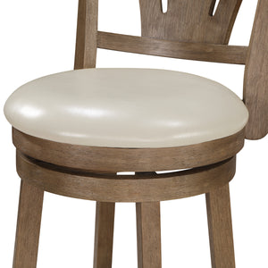 OSP Home Furnishings Miller Counter Stool Cream/Medium Oak