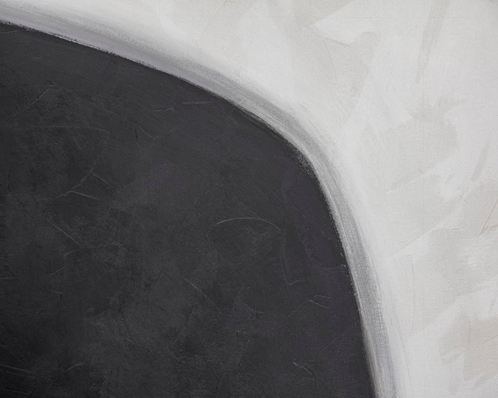 Sunpan Double Cross Wall Art - Hand-Painted Black and White Diptych for Modern Home Décor, Set of 2