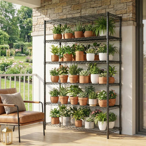 English Elm 5-shelf Heavy Duty Wire Rack Industrial Carbon Steel Garage Pantry Storage Unit W5386P445553