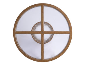 Lexington Tommy Bahama Outdoor 3360-870c Elegant Round Dining Table With Wavy Glass Top - Embrace Coastal Luxury And Style  Wood 3360-870c