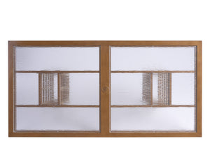 Lexington Tommy Bahama Outdoor 3360-876c Coastal Elegance Rectangular Dining Table With Wavy Glass Top For Luxurious Outdoor Living  Wood 3360-876c