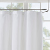 Madison Park Anna Shabby Chic Sheer Shower Curtain MP70-5783 White