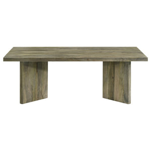 English Elm Neskowin Solid Mango Wood Living Room Coffee and End Table Set with Geometric Panels B062S01397