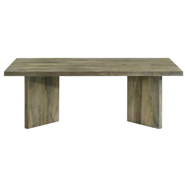 English Elm Neskowin Solid Mango Wood Living Room Coffee and End Table Set with Geometric Panels B062S01397