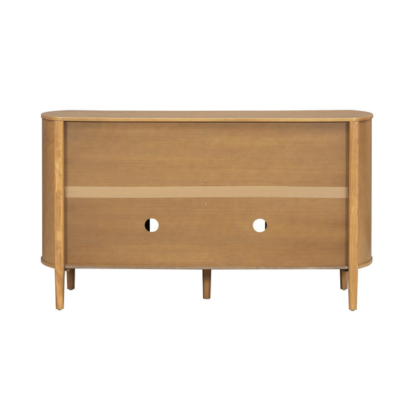 English Elm Christopher Knight Home® - Storage Cabinet - Stylish 4-Door Design For Entryway Or Living Room, Natural Finish, Ample Space N780P330603N