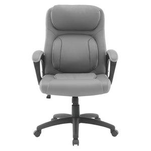 OSP Home Furnishings Faux Leather Executive Office Chair with Lumbar Support and Ergonomic Padded Seat FL13785-U21