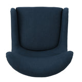 Christopher Knight Home® - Noble House - Quentin Navy Blue Fabric Sofa Chair