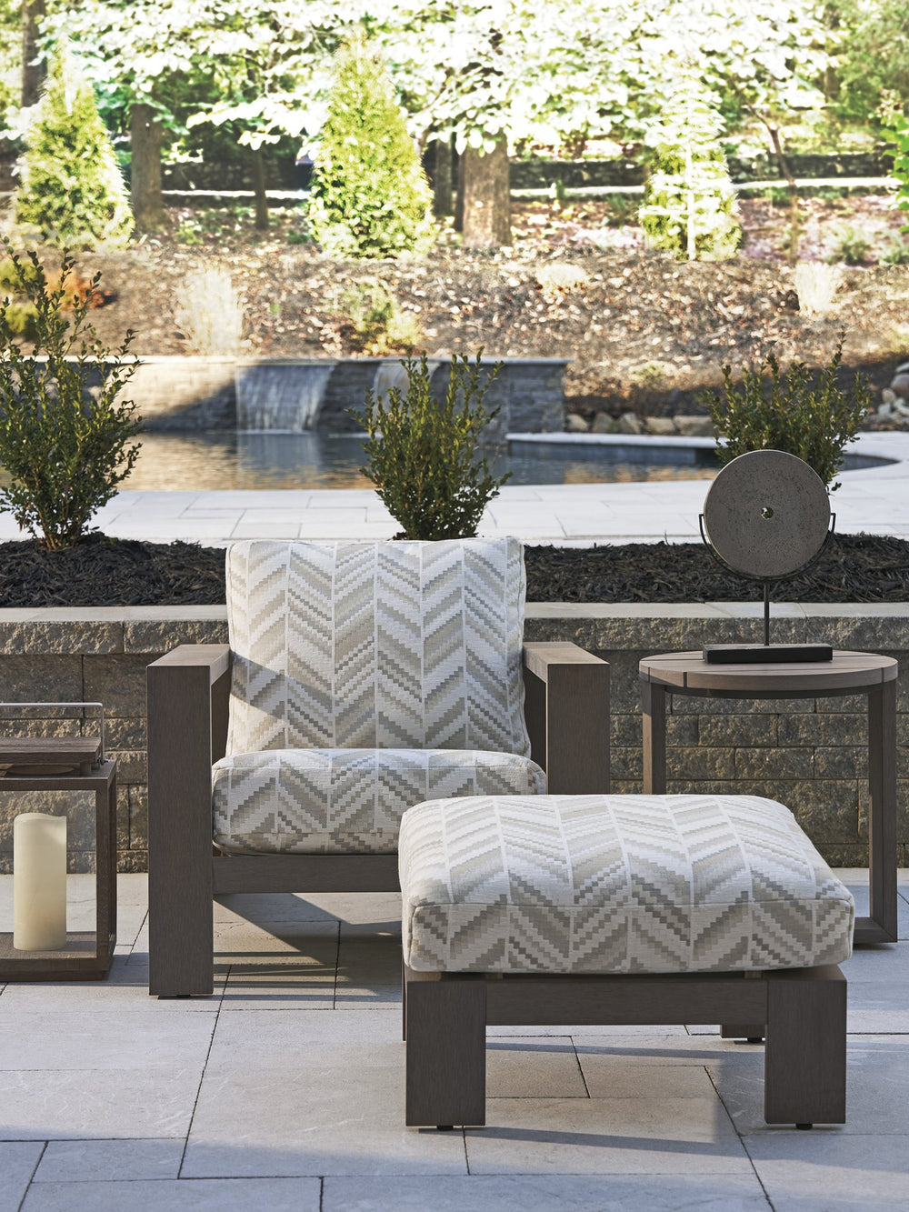 Lexington Tommy Bahama Outdoor 3370-44-40 Ottoman - Elevate Your Outdoor Living With Contemporary Style And Sustainable Durability  Wood 3370-44-40