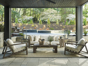 Lexington Tommy Bahama Outdoor 3370-947 Mozambique Rectangular Cocktail Table - Eco-friendly Synthetic Teak For Stylish Outdoor Living  Wood 3370-947