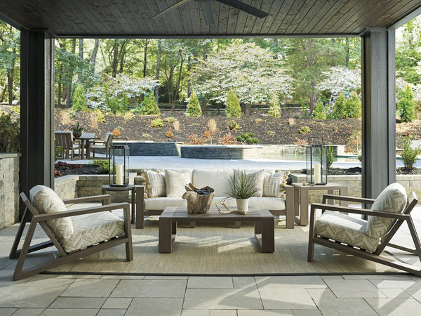 Lexington Tommy Bahama Outdoor 3370-947 Mozambique Rectangular Cocktail Table - Eco-friendly Synthetic Teak For Stylish Outdoor Living  Wood 3370-947