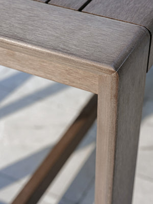 Lexington Tommy Bahama Outdoor 3370-873 Mozambique Bistro Table - Stylish, Eco-friendly Outdoor Elegance With Adjustable Height Design  Wood 3370-873