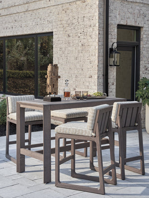 Lexington Tommy Bahama Outdoor 3370-873 Mozambique Bistro Table - Stylish, Eco-friendly Outdoor Elegance With Adjustable Height Design  Wood 3370-873