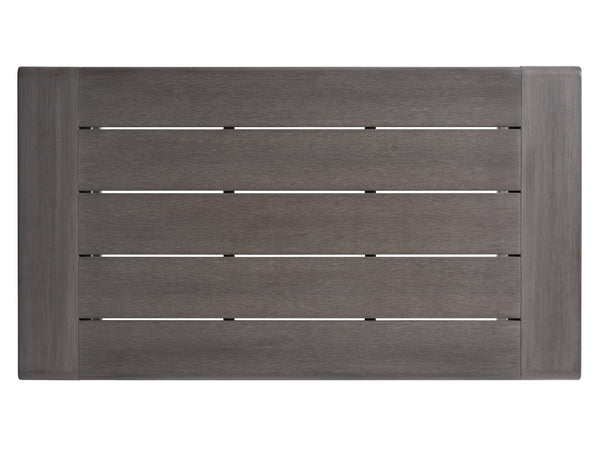 Lexington Tommy Bahama Outdoor 3370-947 Mozambique Rectangular Cocktail Table - Eco-friendly Synthetic Teak For Stylish Outdoor Living  Wood 3370-947