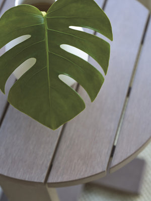 Lexington Tommy Bahama Outdoor 3370-950 Mozambique Round Table - Eco-friendly Synthetic Teak For Stylish Outdoor Living & Durability  Wood 3370-950